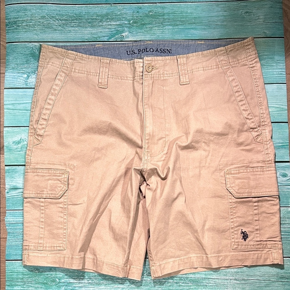 U.S. Polo Assn. Khaki Casual Cargo Shorts